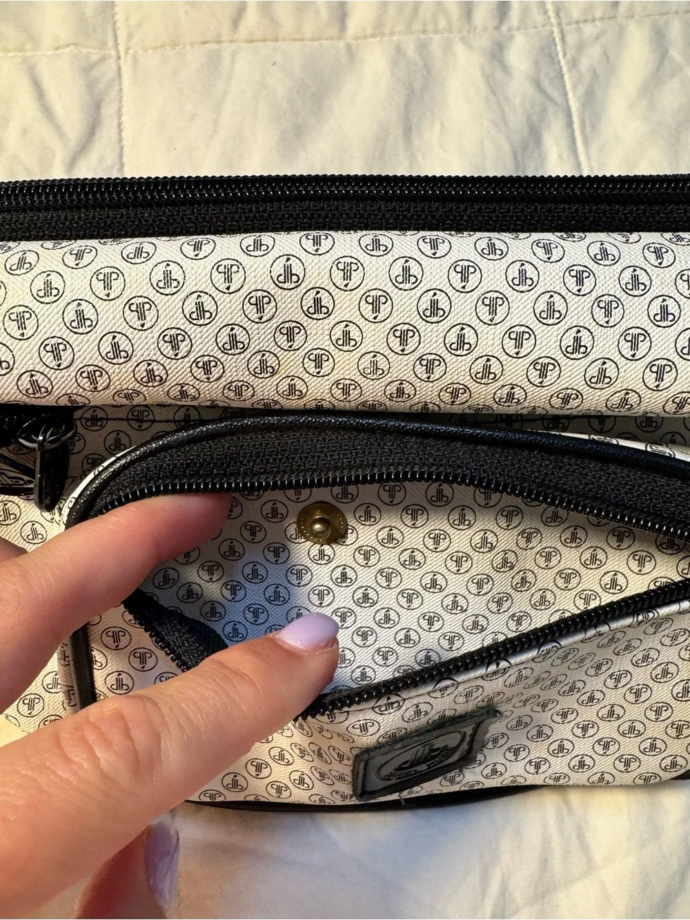 Vintage Y2K Daniel Hugo Monogram Waist Belt/ Crossbody Bag
